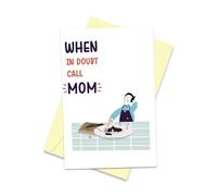 Arsagen Carte amusante pour la fête des mères, carte humoristique pour la fête des mères, carte d'anniversaire coquine, appel maman