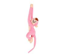 ARSBORUI Peluche Singe, 65 CM Hanging Monkey Peluche, Peluche Singe À Suspendre, Singe en Peluche Suspendu À Bras Long, Coton PP, Doux & Mignonne Jouet Peluche Cadeau pour Les Enfants (Pink)