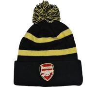 Arsenal FC - Bonnet "Cannon" Pompon BS5763 (Taille unique) (Noir/Or)