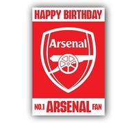 Arsenal FC Carte d'anniversaire lenticulaire pour les fans d'Arsenal