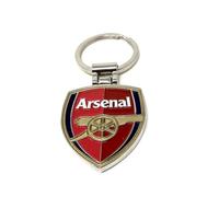 Porte-clés officiel Arsenal FC de qualité supérieure supporters, Rouge, 80mm x 40mm