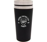 Arsenal FC - Gobelet de voyage "Executive", armoiries TA9515 (taille unique) (Noir/Argent)