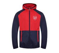 Arsenal FC officiel - Coupe-vent/Imperméable thème football - homme - bleu marine/rouge - M