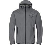 Arsenal FC officiel - Coupe-vent/Imperméable thème football - homme - gris/capuche à visière - S