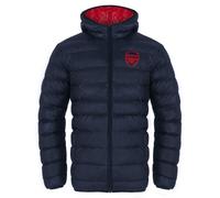 Arsenal FC officiel - Doudoune matelassée thème football - à capuche - homme - bleu marine - 3XL