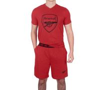 Arsenal FC Officiel - Ensemble de Pyjama Court thème Football - Homme - Rouge chiné - L