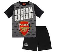 Arsenal FC Officiel - Ensemble de Pyjama thème Football - Enfant - Noir Inscription - 10-11 Ans