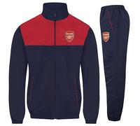 Arsenal FC officiel - Lot veste et pantalon de survêtement thème football - homme - Bleu marine/rouge - M