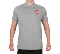 Arsenal FC Officiel - Polo de Football pour Homme - avec Blason - Gris - Large