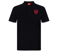 Arsenal FC Officiel - Polo de Football pour Homme - avec Blason - Noir - XL