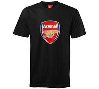 Arsenal FC Officiel - T-Shirt pour Homme - thème Football avec Blason Officiel - Noir - 3XL