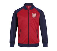 Arsenal FC officiel - Veste de survêtement thème football - style rétro - garçon - rouge/bleu marine - 8-9 ans