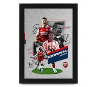 Arsenal Football Club 2024-25 Star Merchandising Poster dédicacé en édition limitée Cadeau pour fan de football - Souvenirs de collection Premier League (encadré A3 (30 x 40 cm)