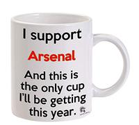 Arsenal Premier League Tasse de football, cadeau pour supporters d'Arsenal, thé, café, boissons chaudes, cadeau pour Liverpool, Manchester, Tottenham, fan d'Arsenal 38 ml