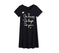 Arshiner Chemise de Nuit pour Filles Pyjama à Manches Courtes pour Enfants Chat Licorne Col Rond Vêtements de Nuit 4-12 Ans