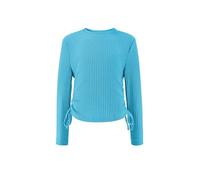 Arshiner Filles T-Shirt Cordon de Serrage Enfants Slim Manches Longues Col Rond Élégant Loisirs Automne Hiver pour Filles 7-8 Ans Bleu Clair