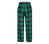 Arshiner Pantalon de Pyjama Long à Carreaux pour Enfants - Taille Élastique, Confort, Loisirs avec 2 Poches - pour Garçons et Filles 13-14 Ans