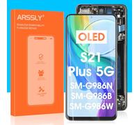 ARSSLY AMOLED Écran de Remplacement pour Samsung Galaxy S21 Plus LCD Display Kits pour Samsung S21+ Plus SM-G990U SM-G996B 6,7 Pouces Digitizer Écran Tactile Assemblée Complet avec Cadre