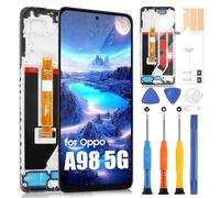 ARSSLY Display LCD pour Oppo A98 5G Écran de Rechange pour Oppo A98 5G CPH2529 6,72" LCD Ecran pour Oppo A98 5G Tactile Digitizer LCD Affichage Complet avec Réparation Kit (Noir avec Cadre)