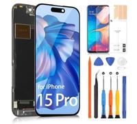 ARSSLY Écran de rechange pour iPhone 15 Pro LCD Écran tactile de rechange avec pièces de réparation pour iPhone A2848, A3101 A3102, A3104 (noir, Incell)