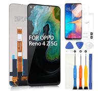 ARSSLY Écran LCD de Remplacement pour Oppo Reno4 Z 5G / Reno4Z 5G CPH2065 Écran Tactile de Remplacement, Assemblage Complet et Outils d'installation + Verre trempé (6,57", Noir)