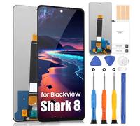 ARSSLY Écran LCD pour Blackview Shark 8 LCD Affichage de Rechange pour Blackview Shark8 Display Ecran Replacement Tactile Digitizer Assembly avec Réparation Kit (Noir sans Cadre)