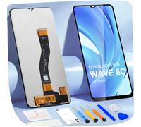 ARSSLY Écran LCD pour Blackview Wave 8C Ecran De Remplacement pour Blackview Wave 8C 6,56" Écran LCD Numériseur Tactile Panneau Assemblé De Réparation avec Outils (Noir)