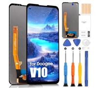 ARSSLY Écran LCD pour Doogee V10 Affichage pour Doogee V10 Écran tactile Digitazer Full Assembly Remplacement de l'écran avec Réparation Kit (6.39", Noir)