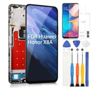 ARSSLY Écran LCD pour Huawei Honor X8a 2023 CRT-LX1 CRT-LX2 CRT-LX3 Écran LCD Numériseur Écran Tactile en Verre avec Outils (Noir avec Cadre, 6,7")