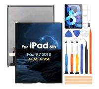 ARSSLY Écran LCD pour iPad 6th Gen Remplacement de l'écran pour iPad 2018 A1893 A1954 9,7 Remplacement Matrice de l'écran en Verre (sans écran Tactile)