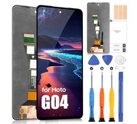 ARSSLY Écran LCD pour Moto G04 / Moto G24 Display de Rechange pour Motorola Moto G24 G04 G04s Ecran Replacement Tactile Digitizer Assemblée avec Réparation Kit (Nero)