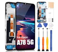 ARSSLY Écran LCD pour Oppo A78 5G / A58 5G LCD Display pour Oppo A78 5G CPH2483 CPH2495 6,56 Pouces Ecran Replacement avec Cadre Tactile Panneau Assemblé + Réparation Kit