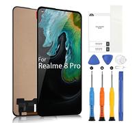 ARSSLY Écran LCD pour Realme 8 PRO RMX3081/Realme 8 4G RMX3085 6.4" LCD Affichage pour Realme 8 PRO Remplacement Écran Tactile Digitizer Remplacement Assemblée avec Réparation Kit