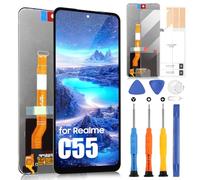 ARSSLY Écran LCD pour Realme C55 LCD Display pour Oppo Realme C55 RMX3710 LCD Affichage Ecran Replacement Digitazer Touch Screen Assembly avec Outils, 6,72"