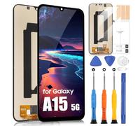 ARSSLY Ecran LCD pour Samsung A15 LCD Display pour Samsung Galaxy A15 4G / 5G SM-A155 SM-A156 TFT Écran Replacement Tactile Digitizer Assembly Réparation Kit (Nero, Not Support Empreintes Digitales)