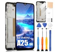 ARSSLY Écran LCD pour Samsung A25 5G LCD Display pour Galaxy A25 5G SM-A256B SM-A256E SM-A256U Incell Ecran Replacement Digitalizer Touch Screen Assemblée avec Outils, Noir avec Cadre