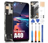 ARSSLY Écran LCD pour Samsung A40 Incell Display pour Samsung Galaxy A40 A405F SM-A405F SM-A405S LCD Display Touch Screen Assembly avec réparation Kit (5,9", noir avec cadre)