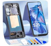 ARSSLY Écran LCD pour Samsung Galaxy S25 SM-S931U SM-S931U1 US Vision LCD Display Ecran Remplacement Tactile Digitalizer Touchscreen Assembly avec Réparation Kit (Noir Incell, sans Empreinte)