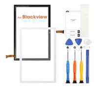 ARSSLY Écran tactile pour Blackview Tab 8 10.1" Digitizer pour Blackview Tab 8E Écran Tactile Remplacement Tablet PC Capteur avec Réparation Kit (Blanc, Sans Écran LCD)