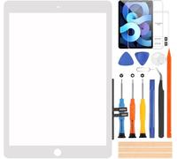 ARSSLY Ecran Tactile pour iPad 2018 / 6th Gen Touch Screen pour iPad 6 A1893 A1954 9,7 Pouces Digitizer Écran Remplacement avec Kit de Réparation (sans Accueil Bouton, Pas LCD Affichage) (Blanc)