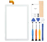 ARSSLY Écran tactile pour MEDIACOM SMARTPAD IYO 10 M-SP1EY4G 4G Digitizer écran tactile avec réparation Kit, Blanc
