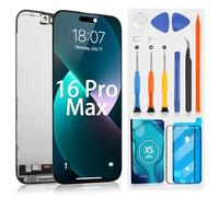 ARSSLY LCD Affichage pour iPhone 16 Pro Max LCD Display pour iPhone 16 Pro Max A3296 A3084 A3295 A3297 Écran de Rechange 3D Touch Digitalizer Touchscreen Assemblée avec Réparation, Noir Incell