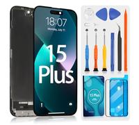 ARSSLY LCD Écran pour iPhone 15 Plus LCD Affichage pour iPhone 15+ A2847 A3093 A3096 A3094 Display Écran Replacement 3D Touch Tactile Digitizer Assembly Réparation Kit (Noir, Incell)