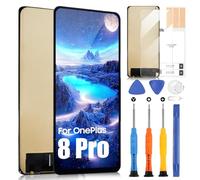 ARSSLY LCD Écran pour OnePlus 8 Pro Écran de Rechange pour OnePlus 8 Pro IN2023 IN2020 LCD Affichage Ecran Replacement Touchscreen Tactile Digitizer Assembly + Réparation Kit (Noir avec Cadre)