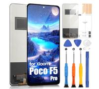 ARSSLY LCD Ecran pour Xiaomi Poco F5 Pro LCD Display pour Xiaomi Poco F5 Pro 5G 23013PC75G Écran Tactile Digitizer Assembly Réparation Kit (Noir sans Cadre, Incell)