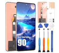 ARSSLY OLED Écran LCD pour Honor 90 REA-AN00 Rea-NX9 pour Honor 90 5G Écran tactile Digitizer Remplacement Assembly + Kit de réparation (noir, support d'empreintes digitales)