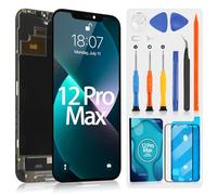 ARSSLY OLED Écran LCD pour iPhone 12 Pro Max Écran de Rechange pour iPhone 12Pro Max A2342 A2410 A2412 A2411 LCD Display Ecran Replacement Tactile Assemblée avec Réparation Kit (Noir, 6,7")