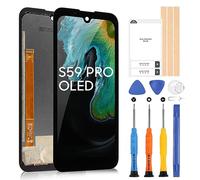ARSSLY OLED LCD Écran pour Doogee S59 PRO Display pour Doogee S59 PRO Digitizer Écran Tactile Remplacement Assemblée avec Outils(5,71", Noir)