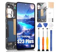 ARSSLY (US Version) OLED Écran LCD pour Samsung Galaxy S23+ 5G SM-S916U SM-S916U1 LCD Display Ecran Replacement Digitalizer Touchscreen Montage Complet avec Réparation, Noir avec Cadre