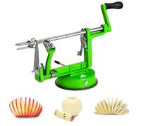 ARSUK 3 en 1 Apple Éplucheur trancheuse Dicer Fruit Pomme de cuisine de pommes de terre évider machine Cutter (Vert)